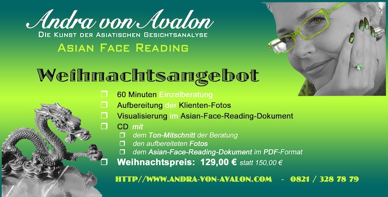 Asian Face Reading Flyer - Einzelberatung